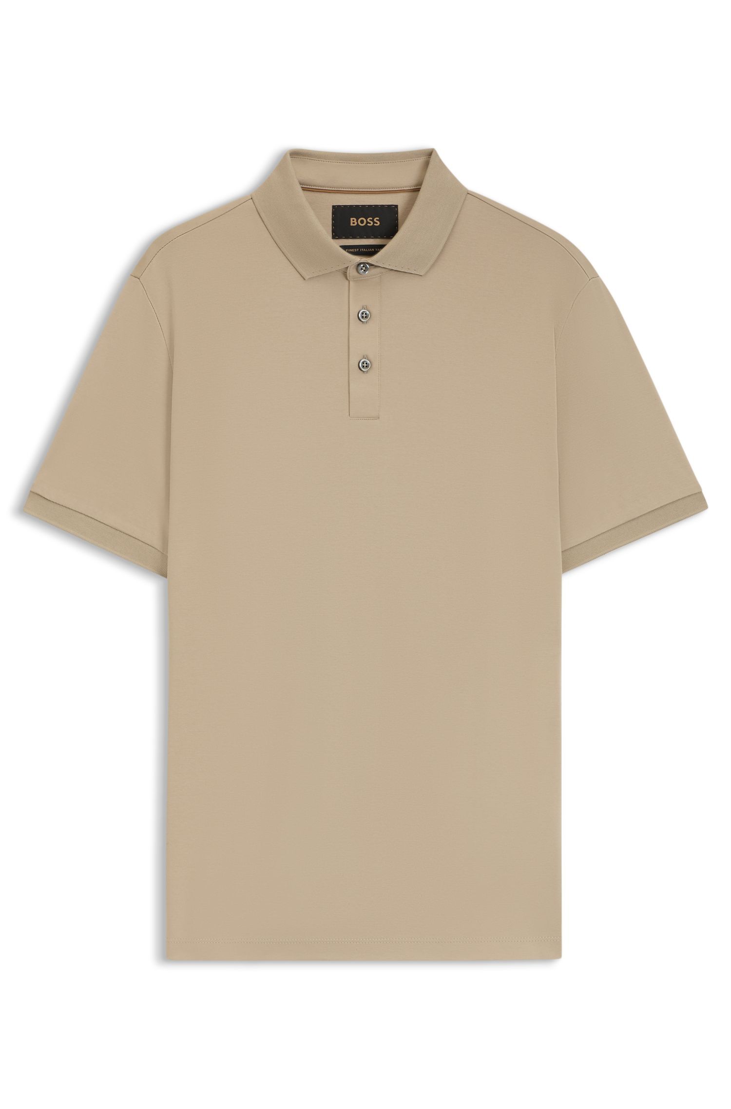BOSS - Áo polo dáng regular fit từ cotton mercerized cao cấp