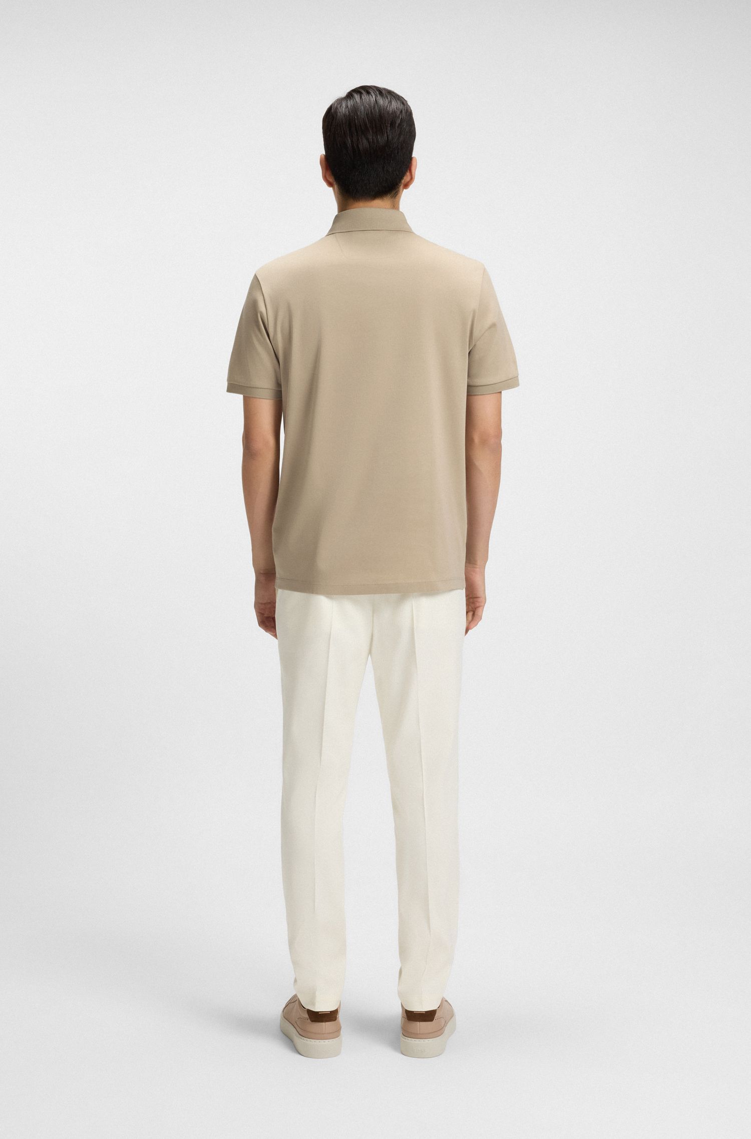BOSS - Áo polo dáng regular fit từ cotton mercerized cao cấp