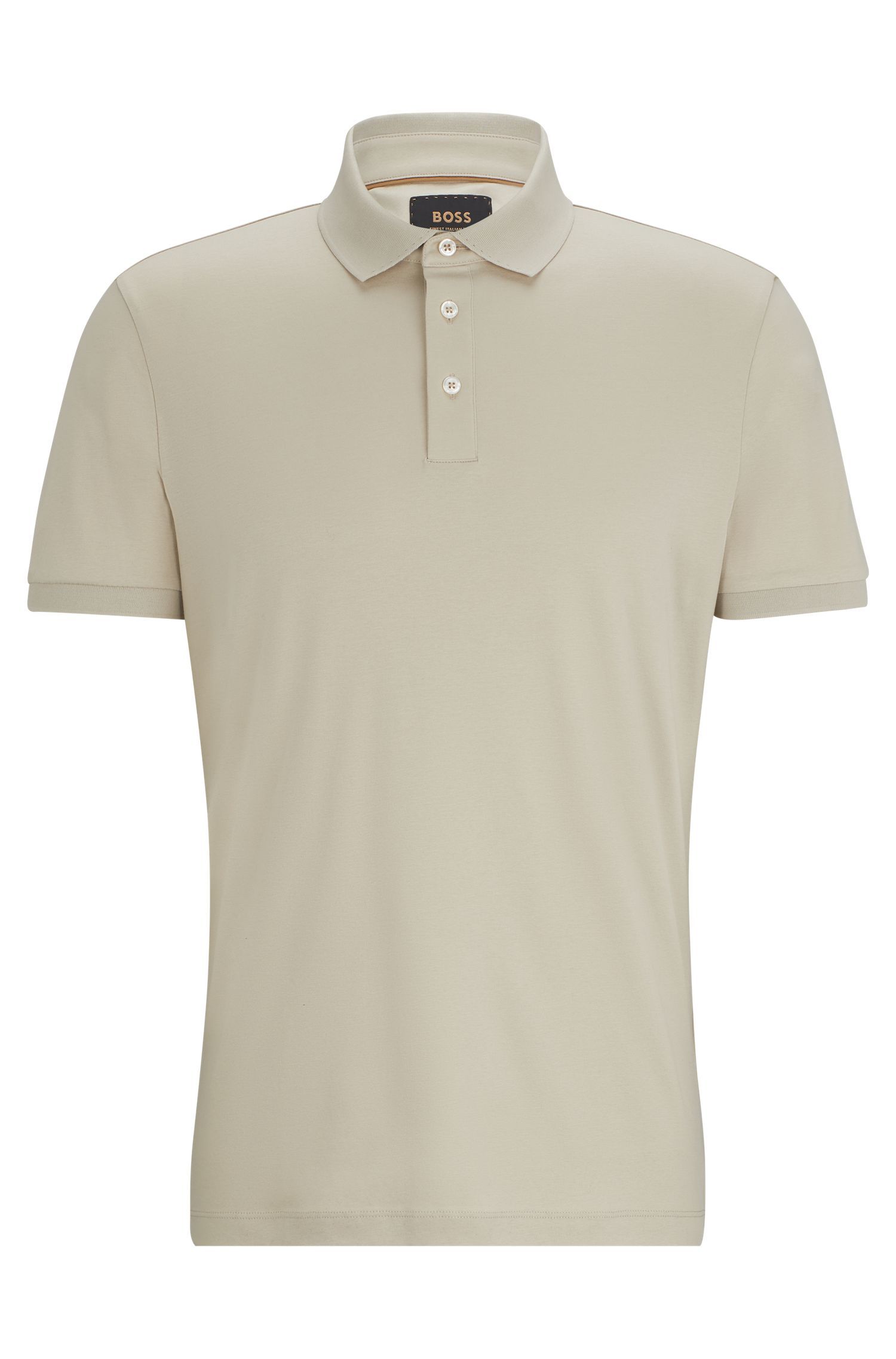 BOSS - Áo polo dáng regular fit từ cotton mercerized cao cấp