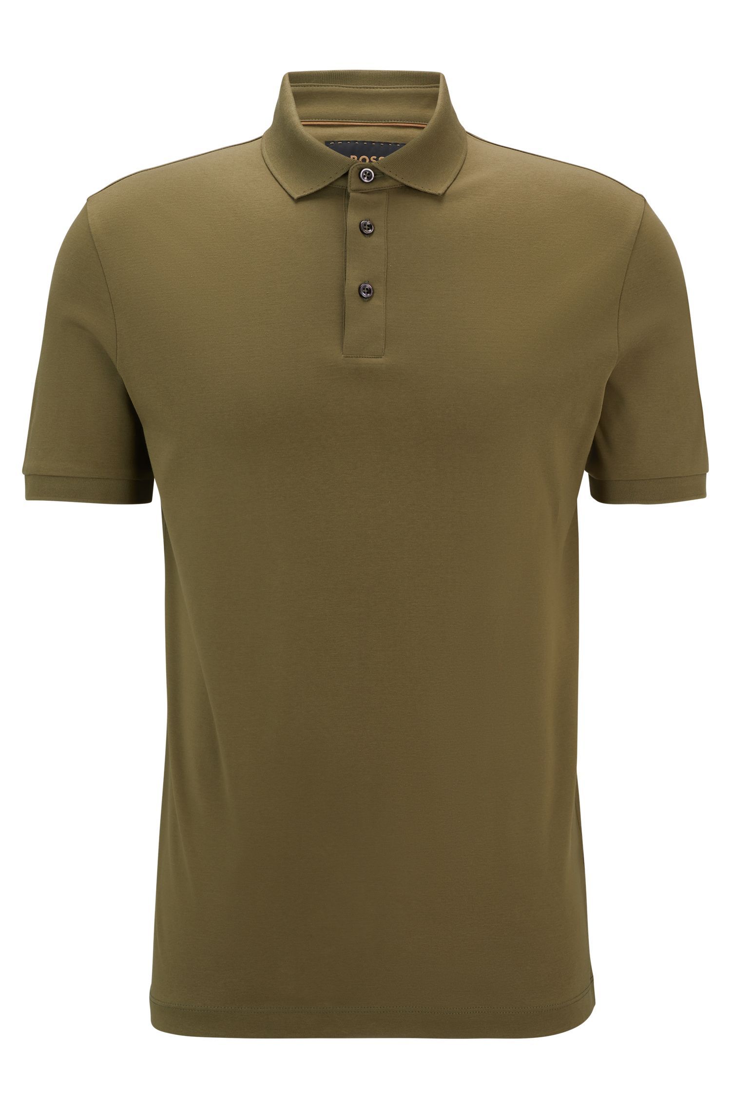 BOSS - Áo polo dáng regular fit từ cotton mercerized cao cấp