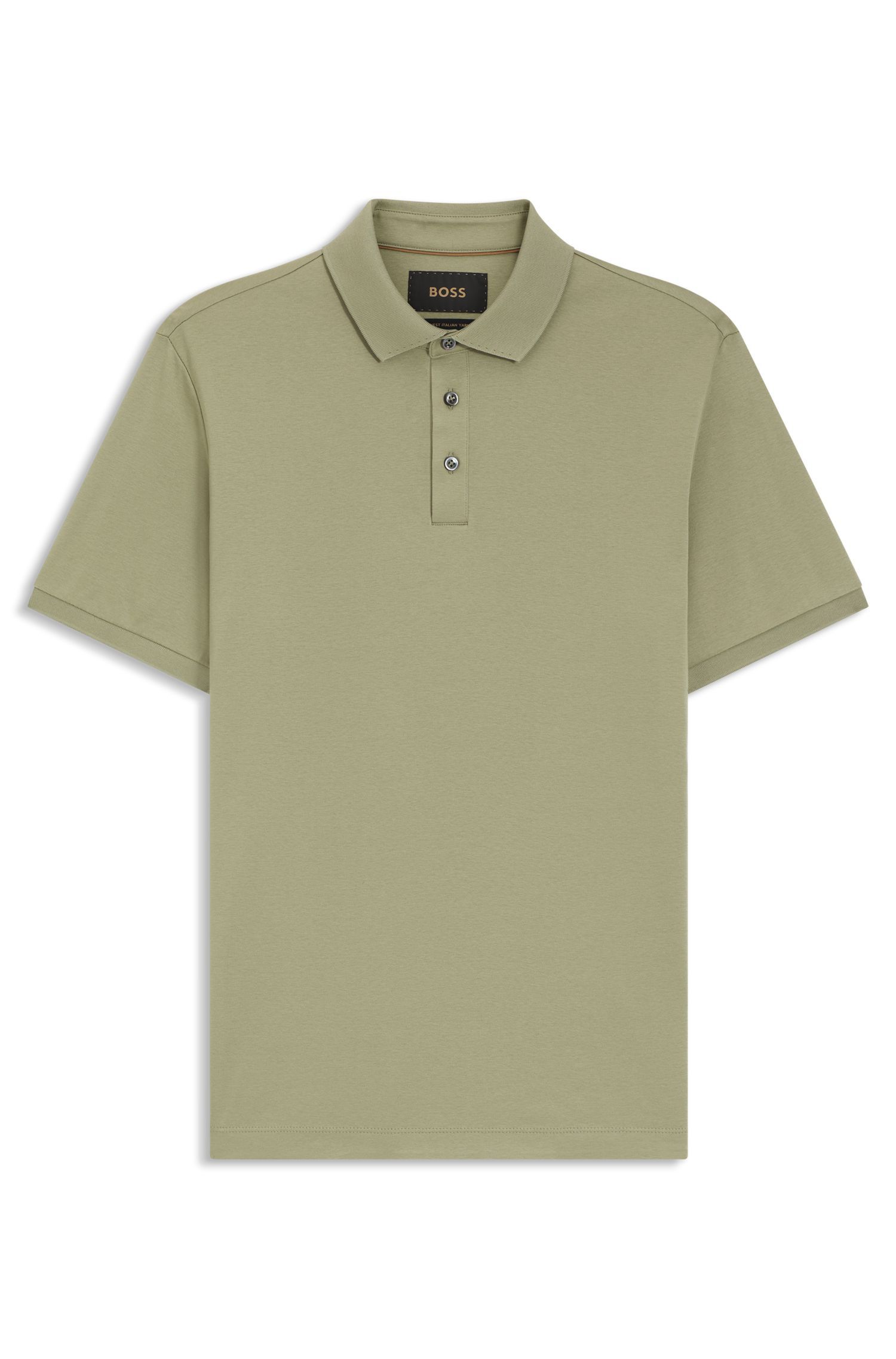BOSS - Áo polo dáng regular fit từ cotton mercerized cao cấp