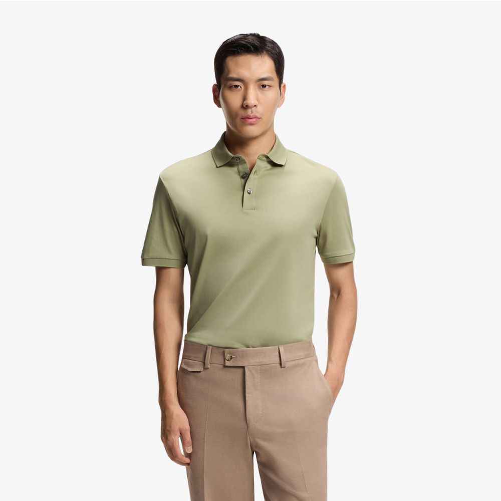 BOSS - Áo polo dáng regular fit từ cotton mercerized cao cấp