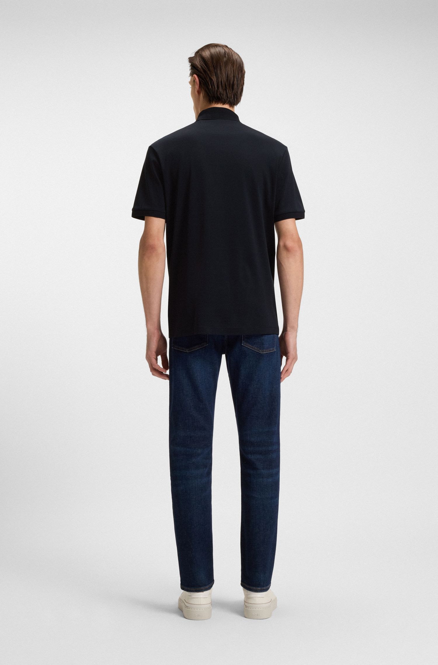 BOSS - Áo polo dáng regular fit từ cotton mercerized cao cấp