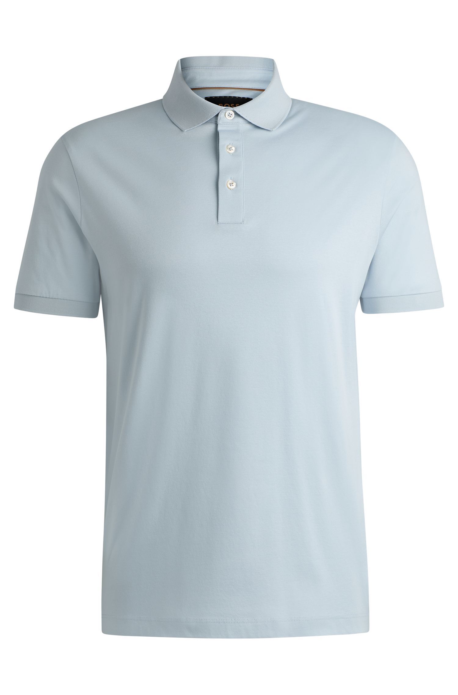 BOSS - Áo polo dáng regular fit từ cotton mercerized cao cấp