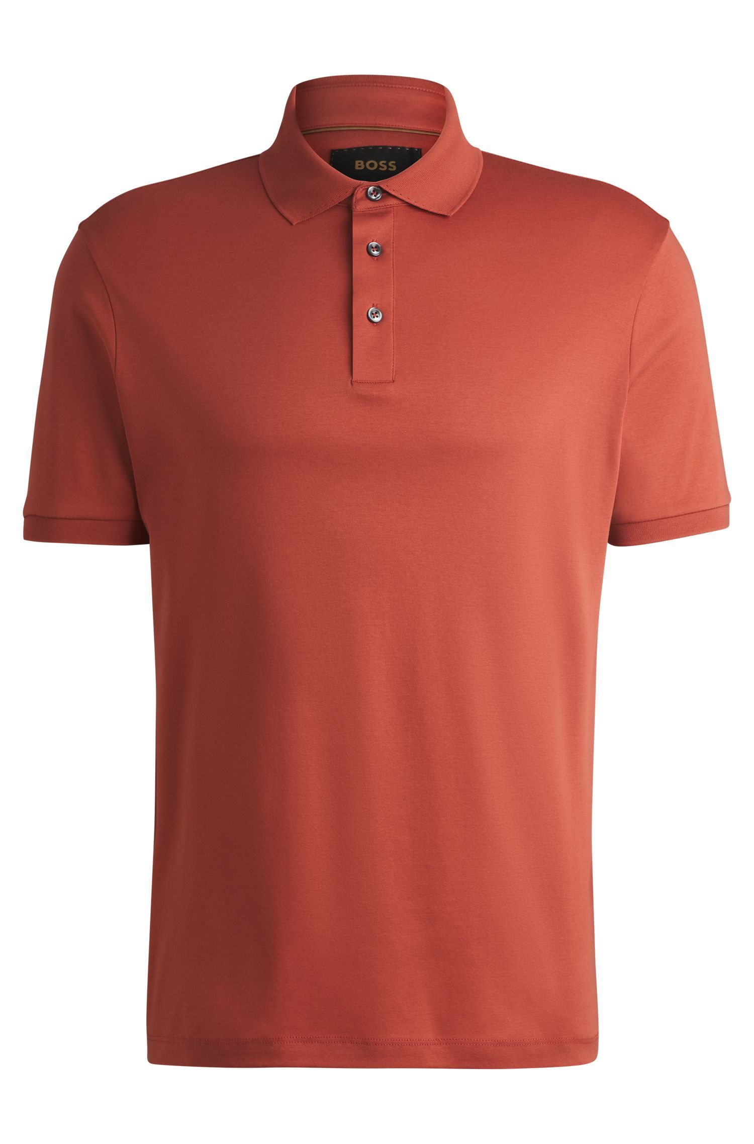 BOSS - Áo polo dáng regular fit từ cotton mercerized cao cấp