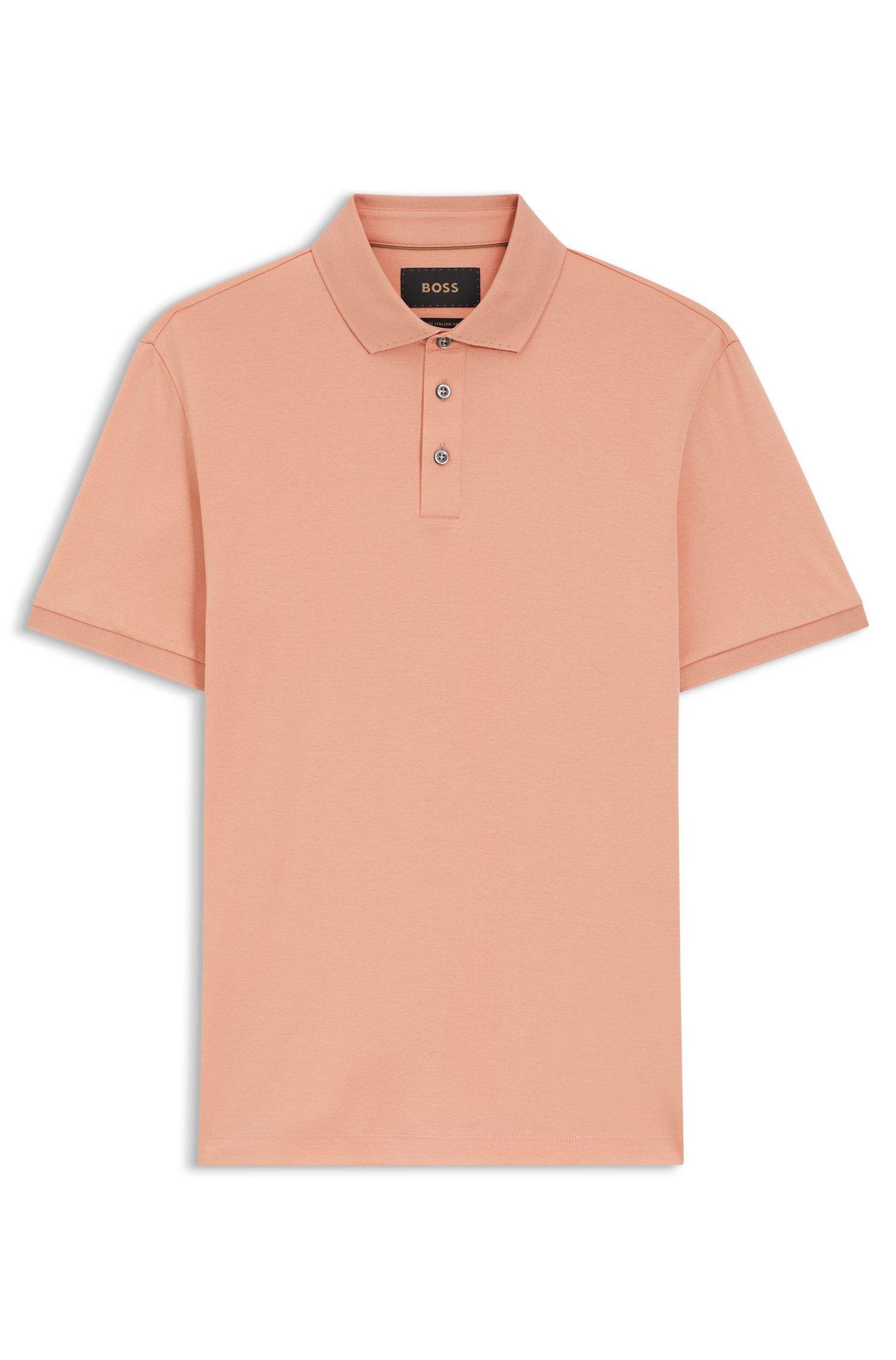 BOSS - Áo polo dáng regular fit từ cotton mercerized cao cấp