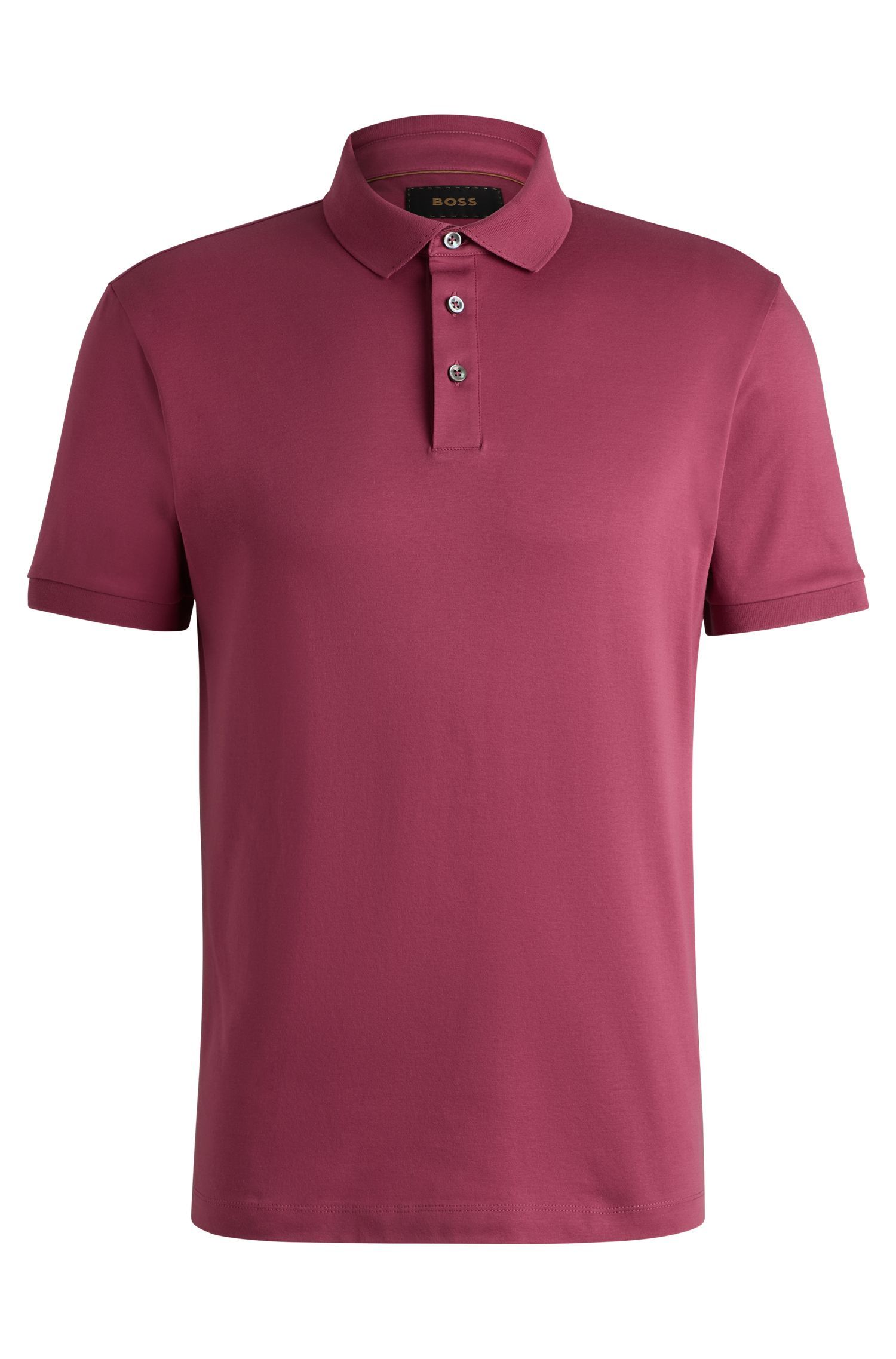 BOSS - Áo polo dáng regular fit từ cotton mercerized cao cấp