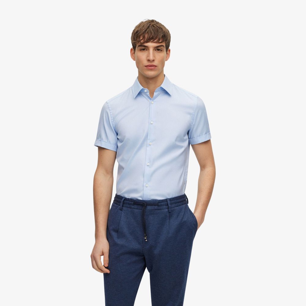 BOSS - Áo sơ mi T-Hays-Kent-Sh chất cotton
