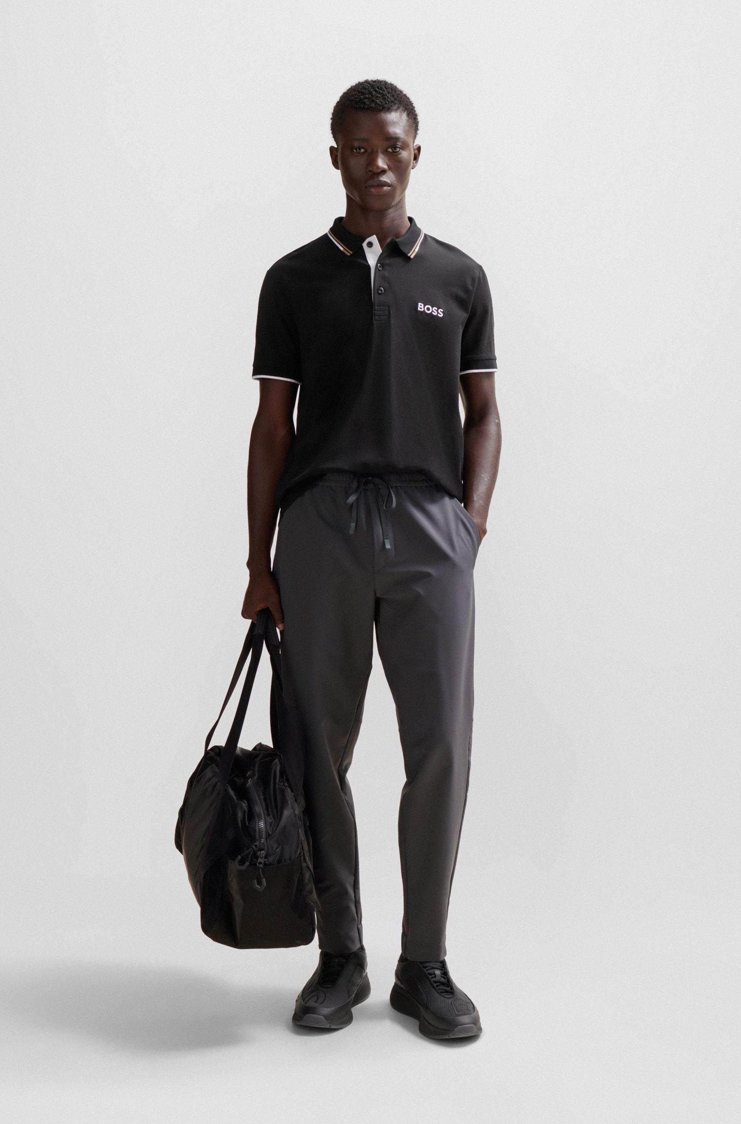 BOSS - Quần chinos dáng tapered fit