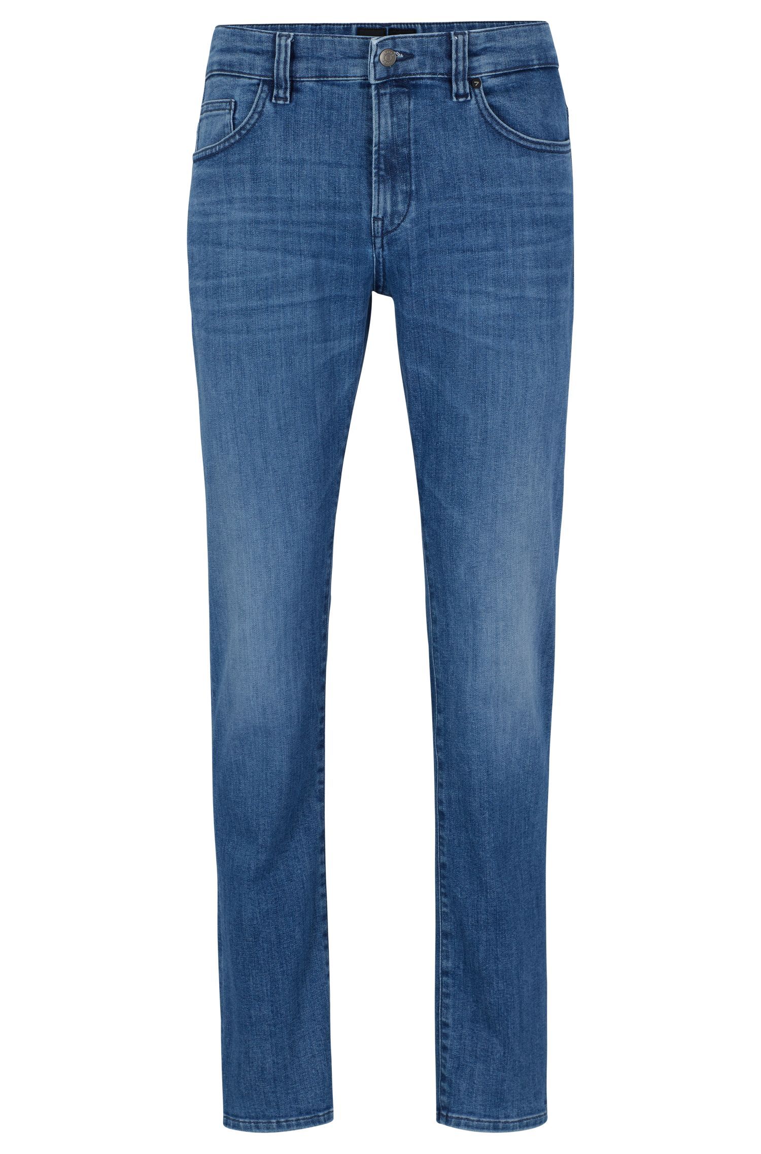 BOSS - Quần jeans P-Delaware chất cotton pha sợi co giãn