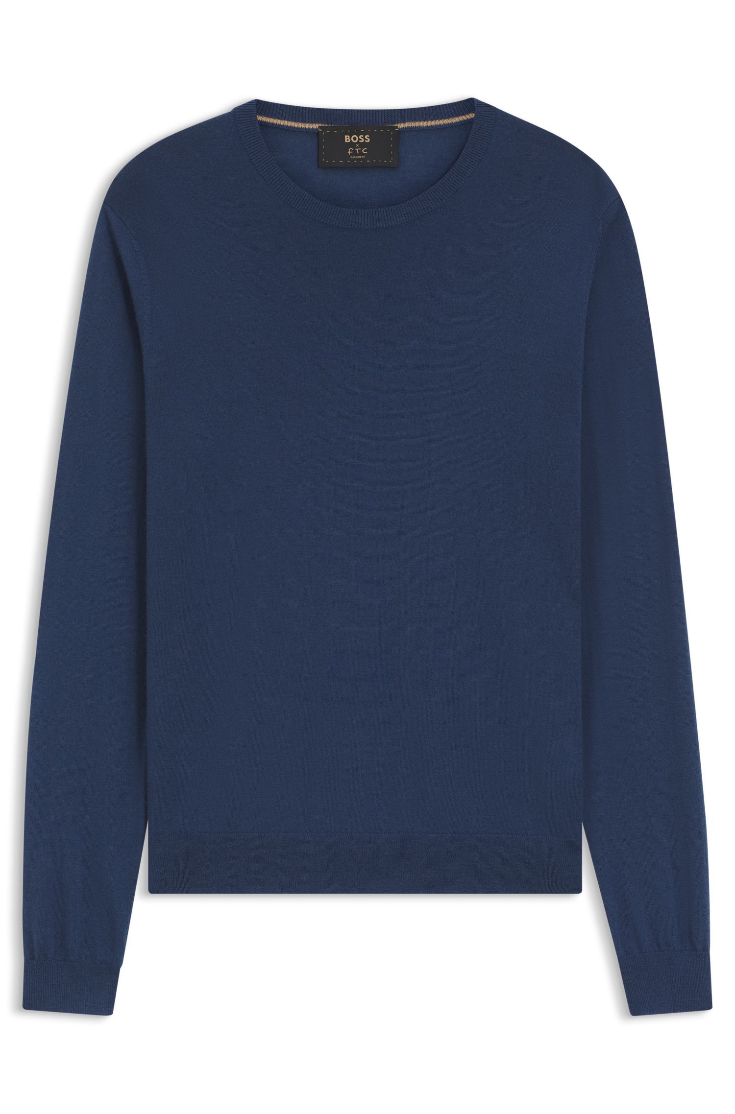 BOSS - Áo len cashmere dáng regular fit