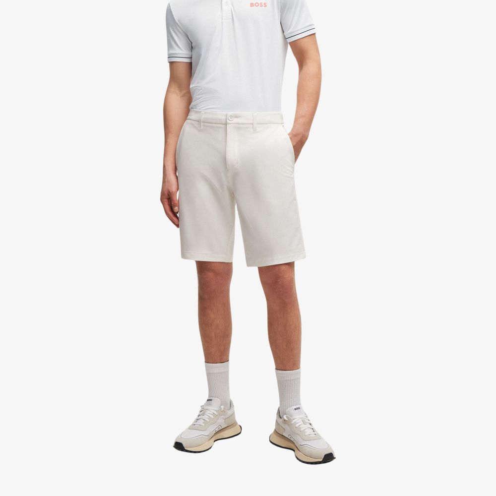 BOSS - Quần short slim-fit co giãn bốn chiều
