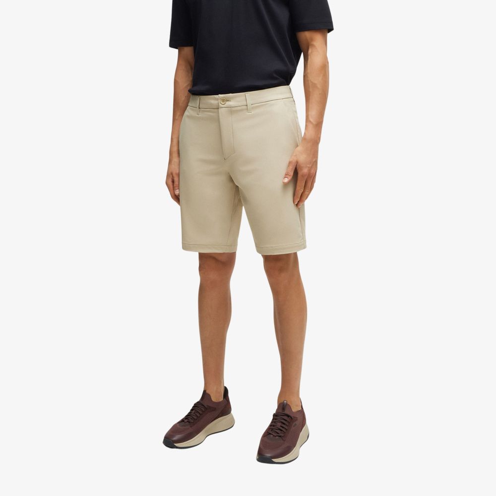 BOSS - Quần short slim-fit co giãn bốn chiều