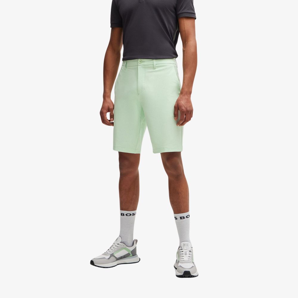 BOSS - Quần short slim-fit co giãn bốn chiều
