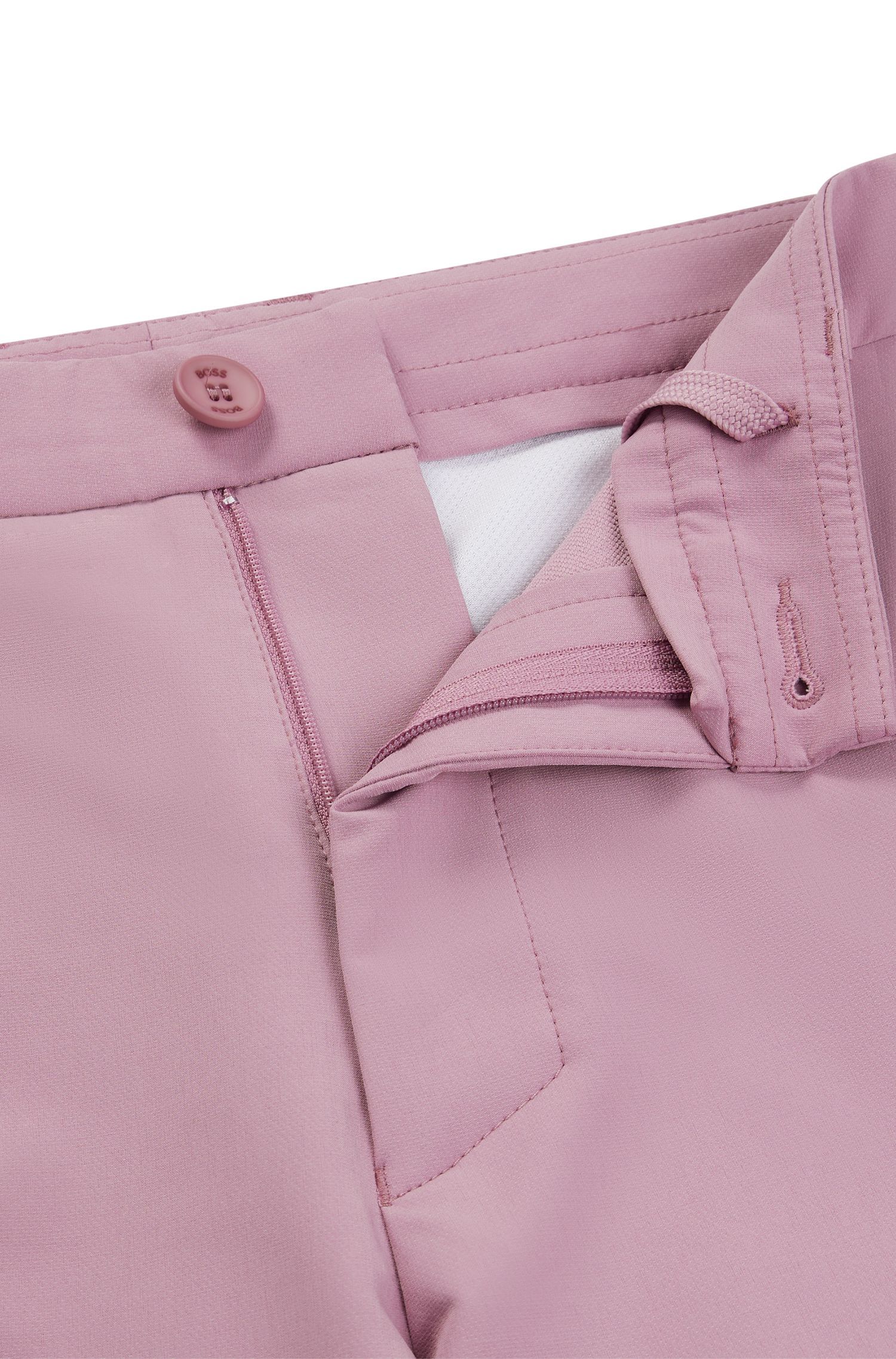 BOSS - Quần short slim-fit co giãn bốn chiều
