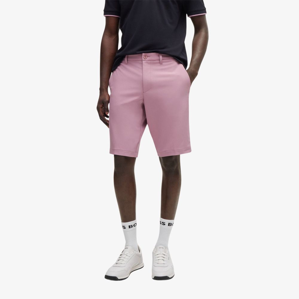 BOSS - Quần short slim-fit co giãn bốn chiều
