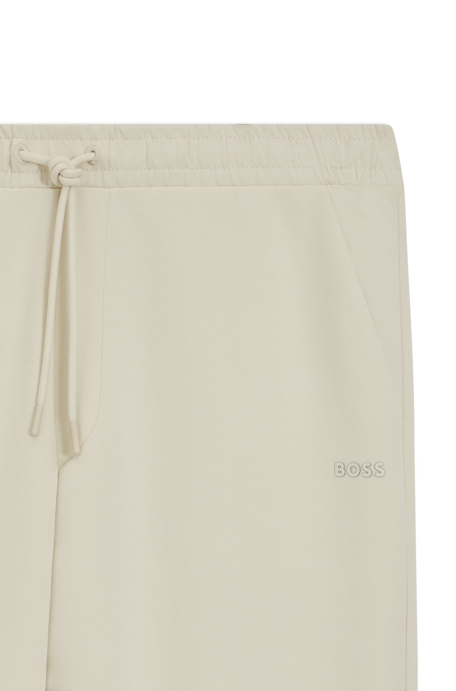 BOSS - Quần jogger chất cotton co giãn in logo