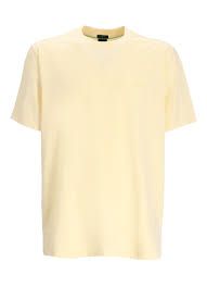 BOSS - Áo thun dáng regular fit cotton với logo tương phản