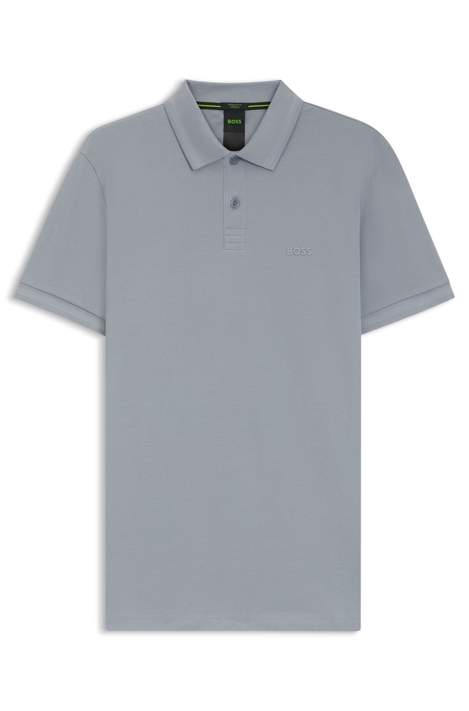 BOSS - Áo polo cotton piqué