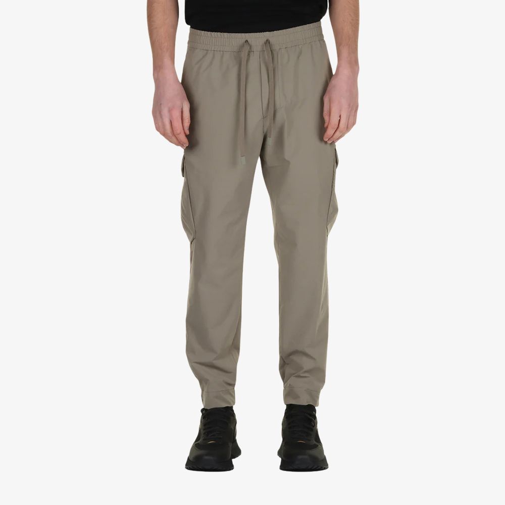 BOSS - Quần dài dáng tapered fit vải poplin co giãn chống nhăn