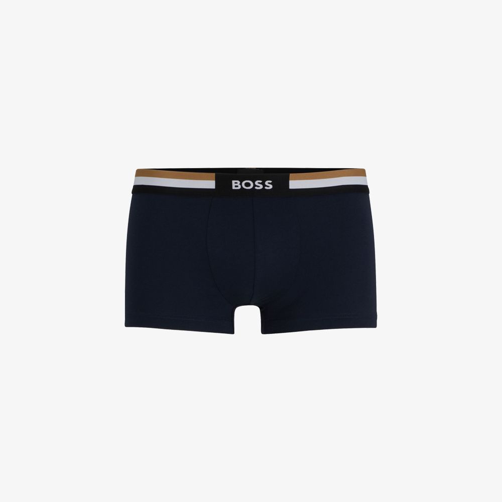 BOSS - Quần lót dáng trunk boxer với sọc đặc trưng