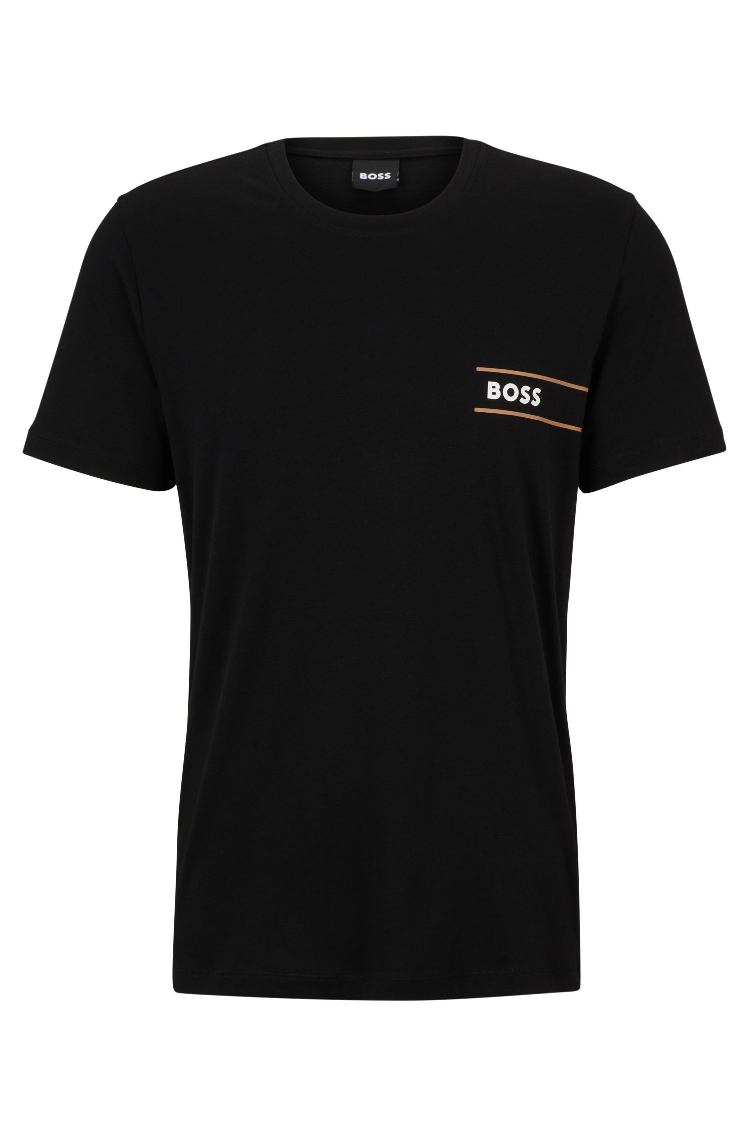 BOSS - Áo lót vải cotton-jersey in logo