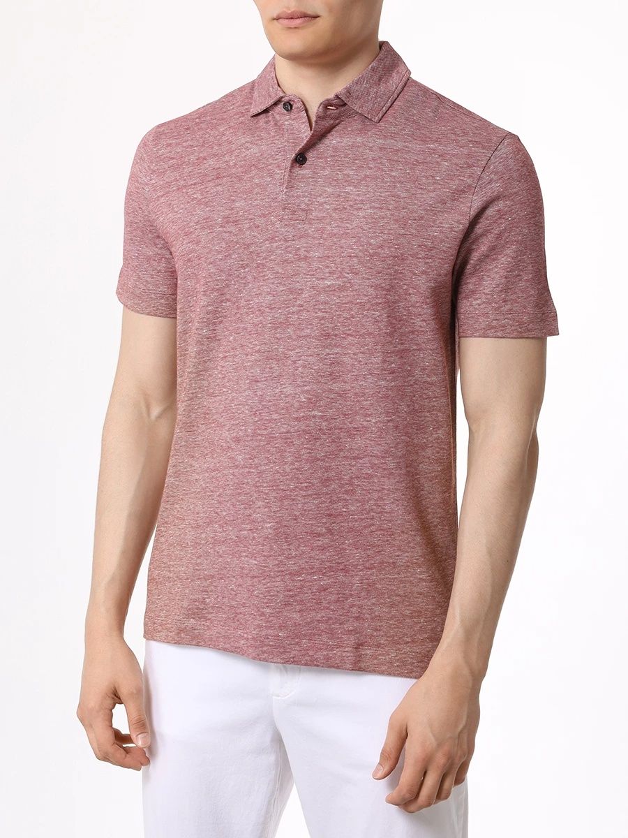 BOSS - Áo polo dáng regular fit cotton và linen