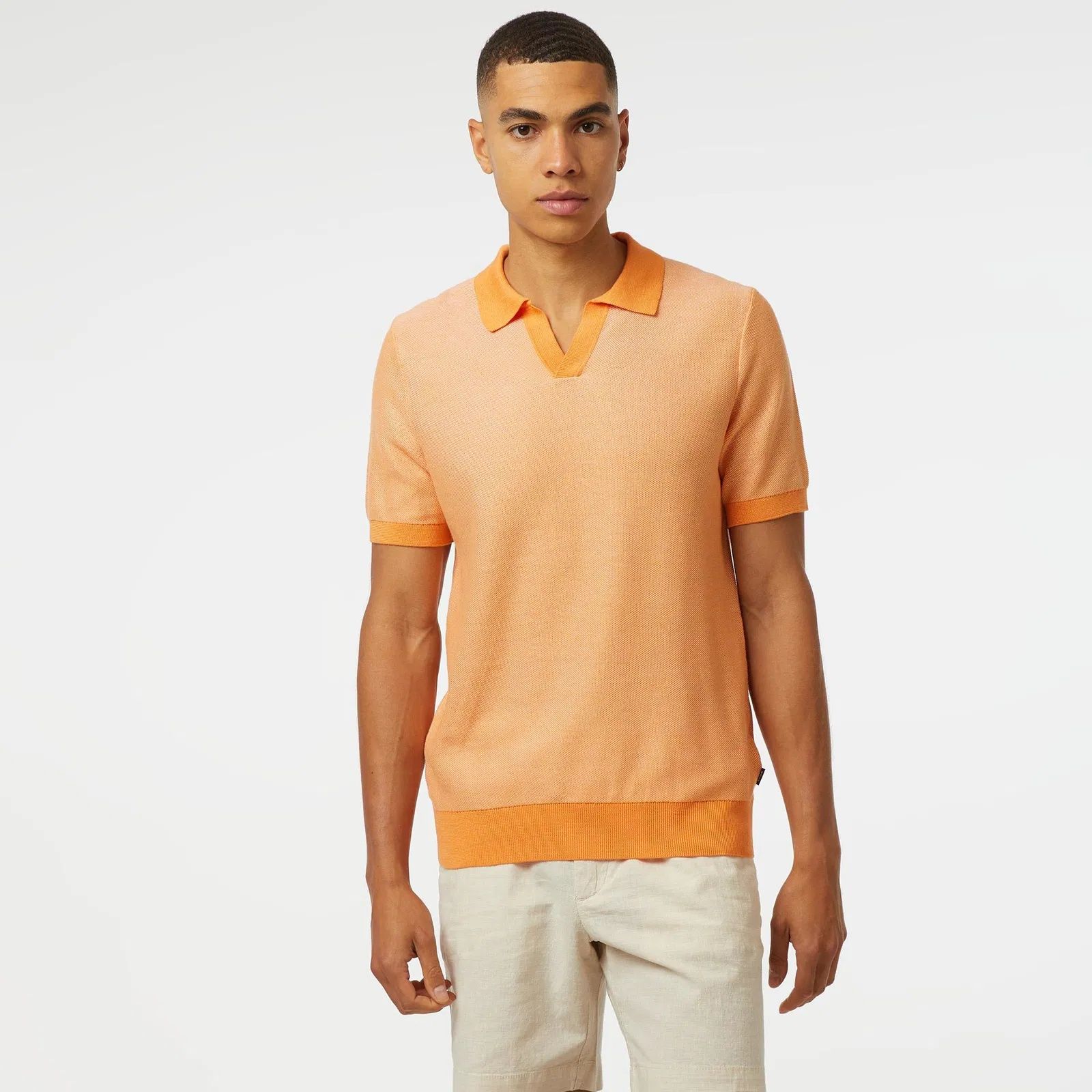 Áo polo dệt kim vải cotton pha