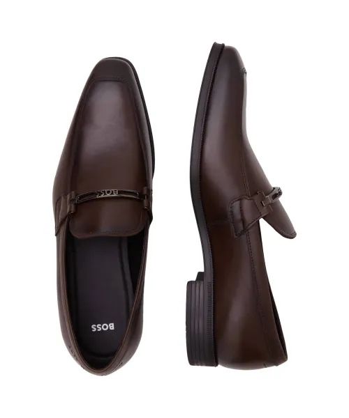 BOSS - Giày lười da trơn có phần cứng