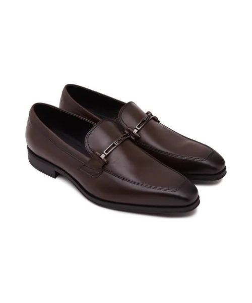 BOSS - Giày lười da trơn có phần cứng