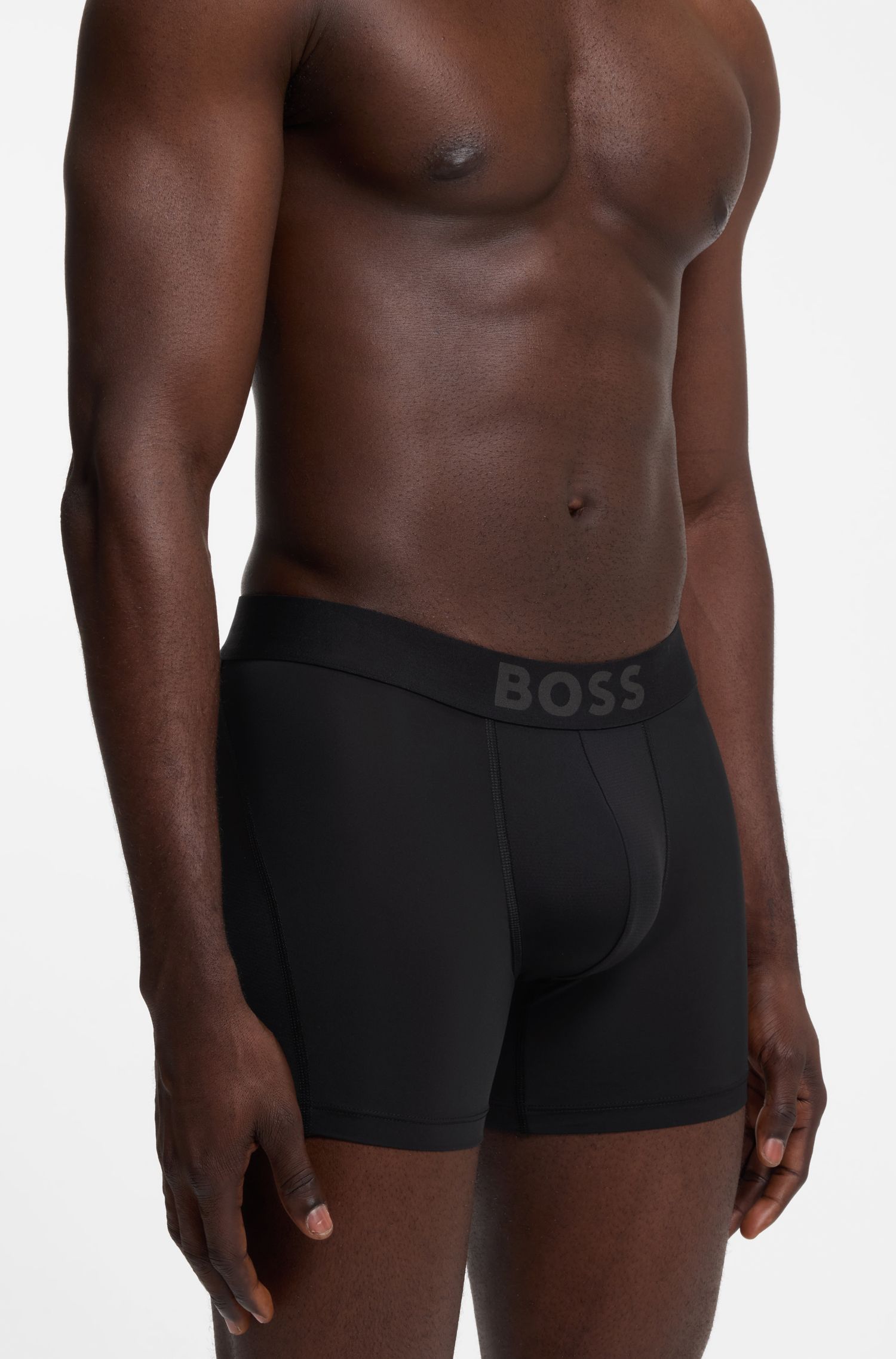 BOSS - Quần boxer microfibre nhanh khô thoáng khí
