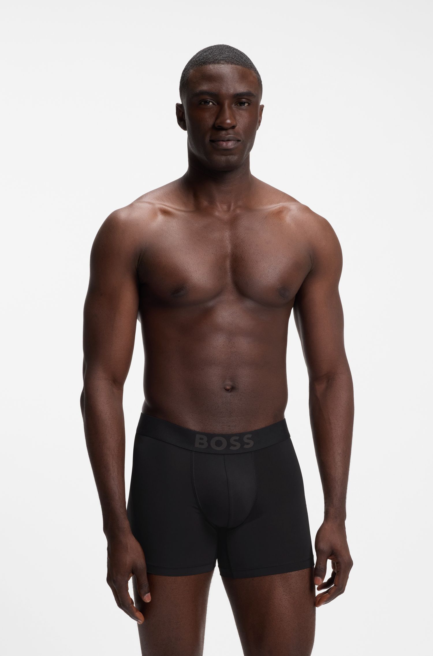 BOSS - Quần boxer microfibre nhanh khô thoáng khí