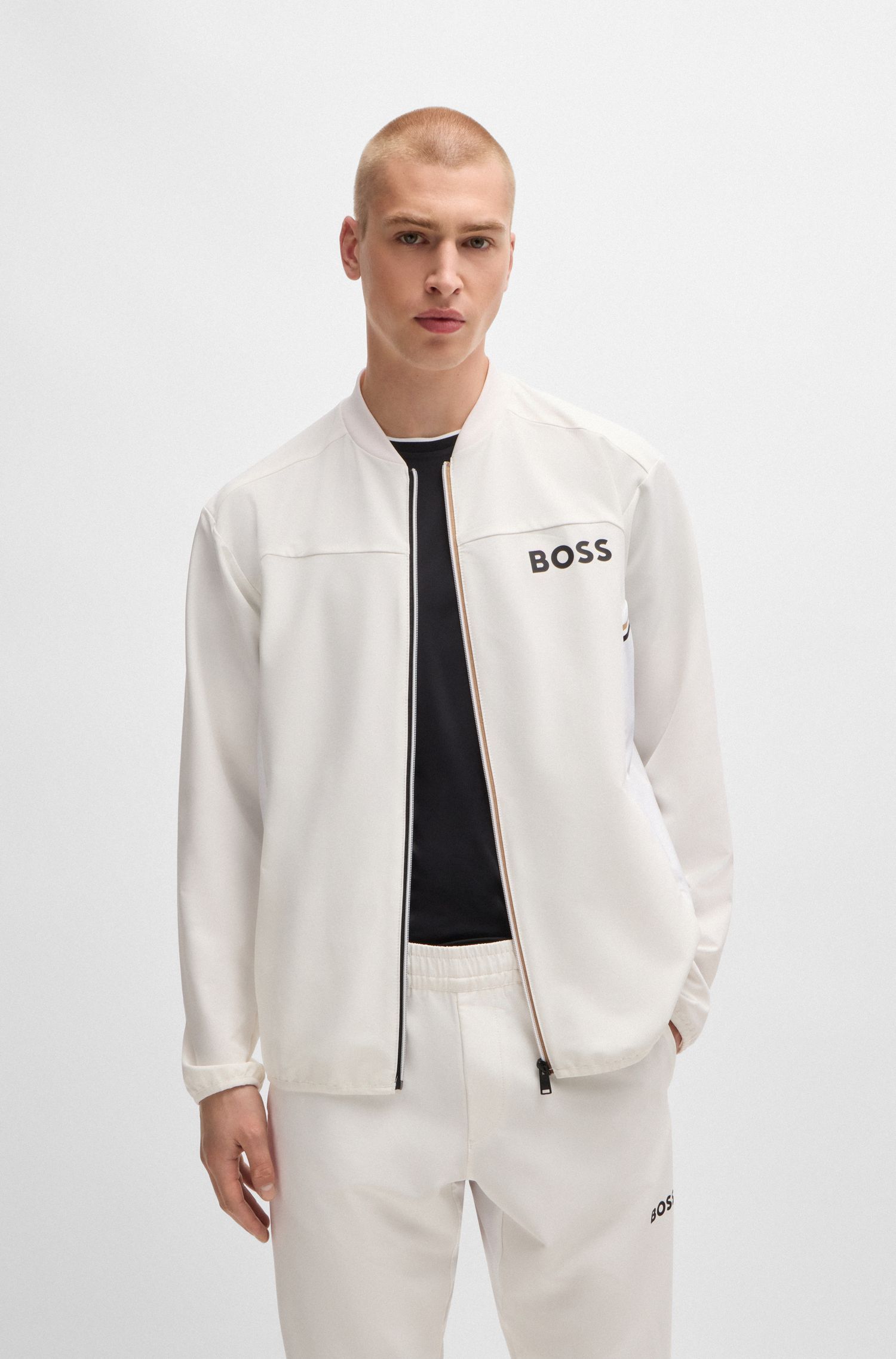 BOSS x Matteo Berrettini Bộ thể thao vải poplin đặc trưng