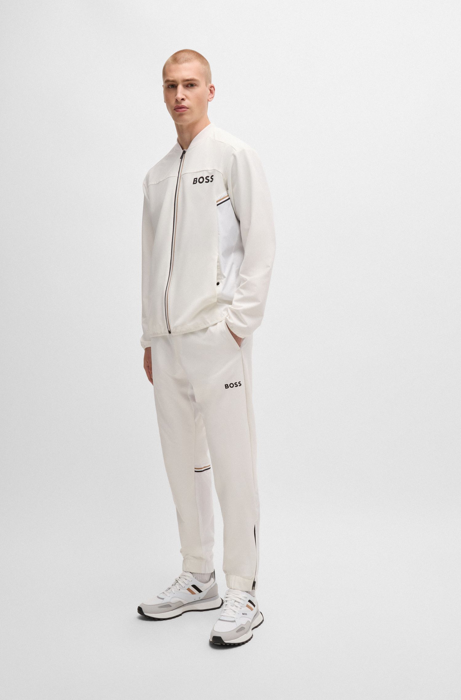 BOSS x Matteo Berrettini Bộ thể thao vải poplin đặc trưng