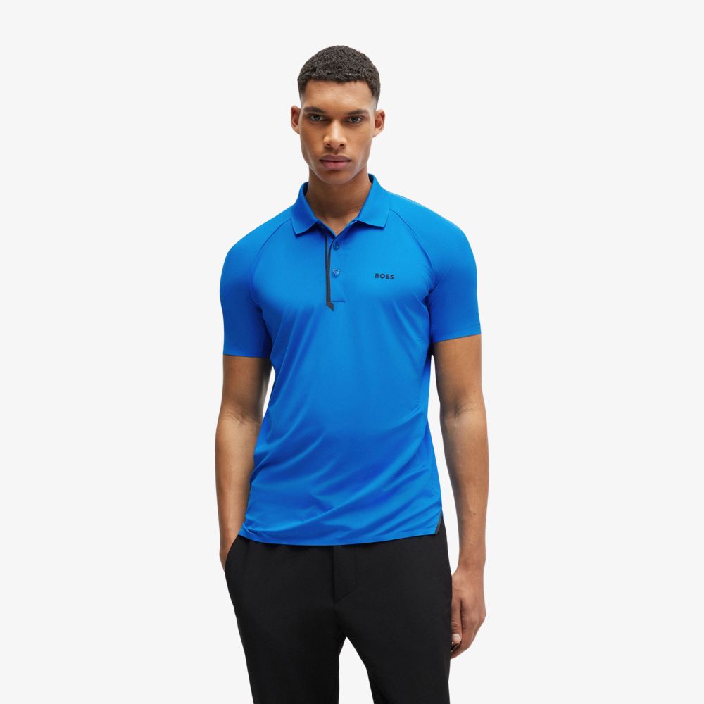 BOSS - Áo polo với logo phản quang