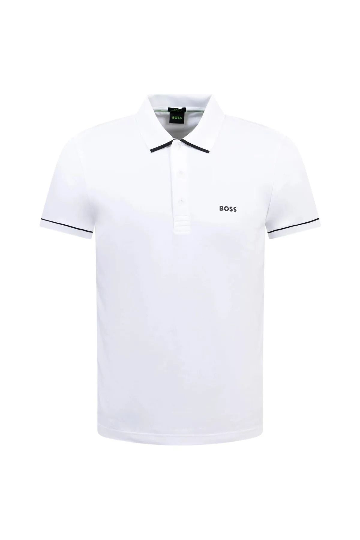 BOSS - Áo polo slim-fit vải dệt kim