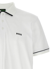 BOSS - Áo polo slim-fit vải dệt kim