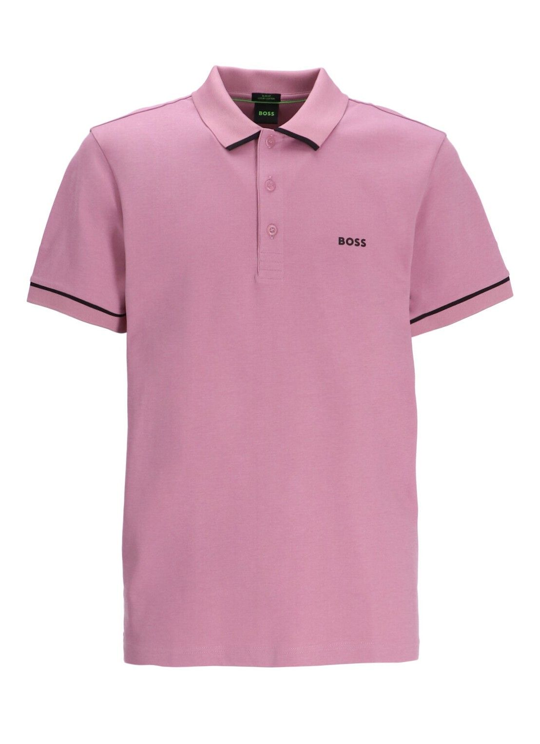 BOSS - Áo polo slim-fit vải dệt kim