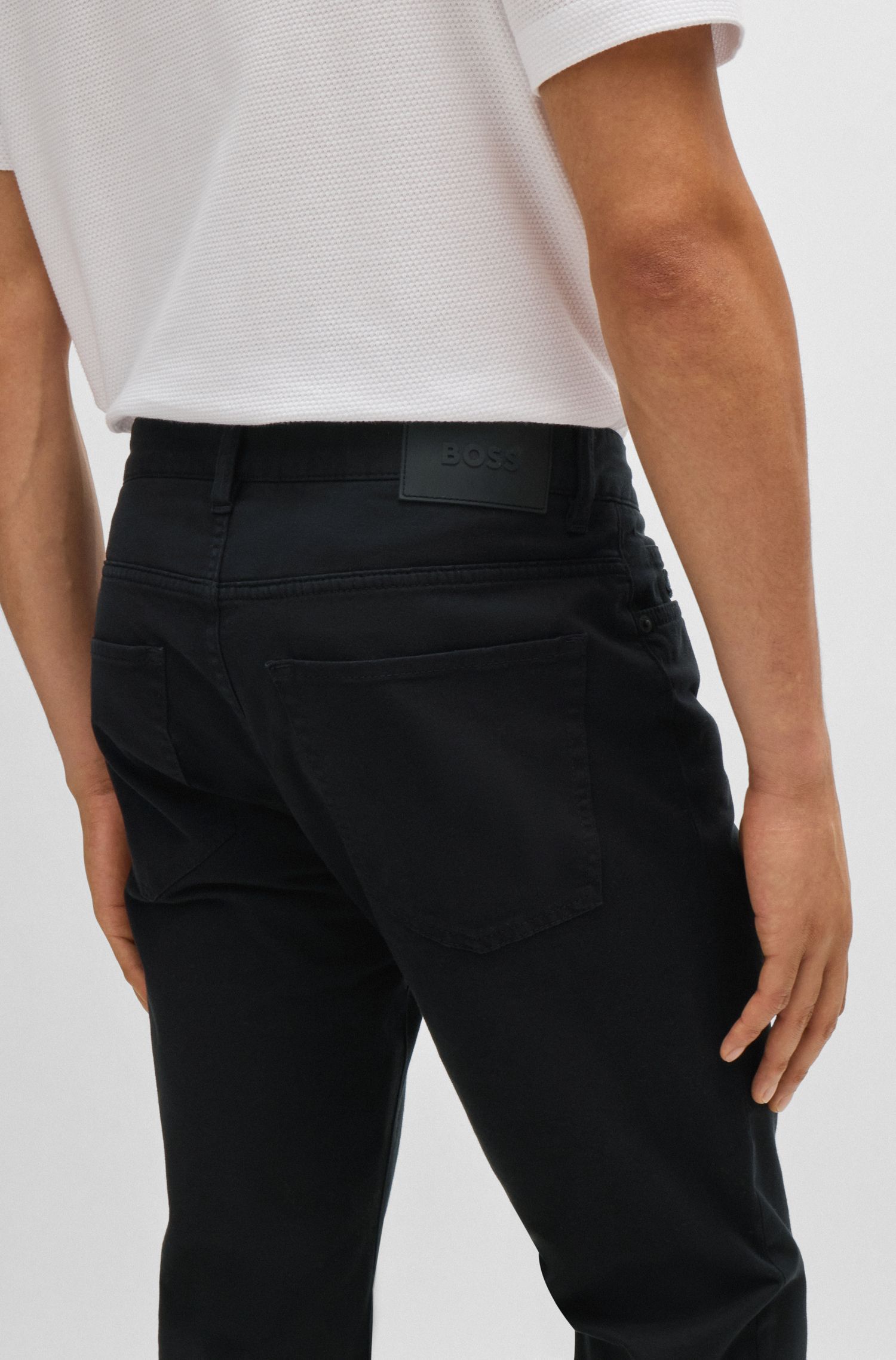 BOSS - Quần Delaware vải co giãn cotton