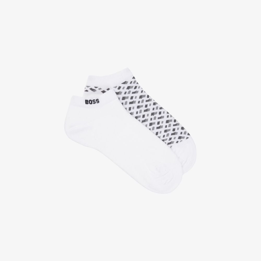 Hai đôi tất cổ thấp cotton pha