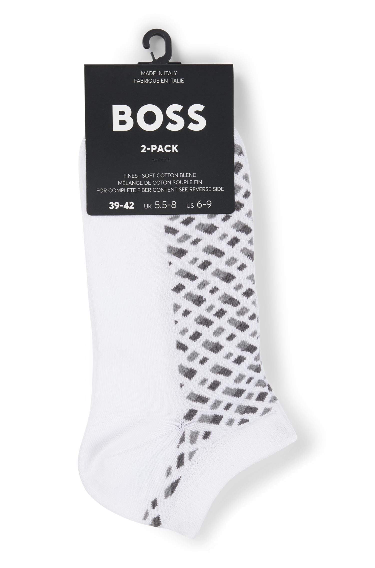 Hai đôi tất cổ thấp cotton pha