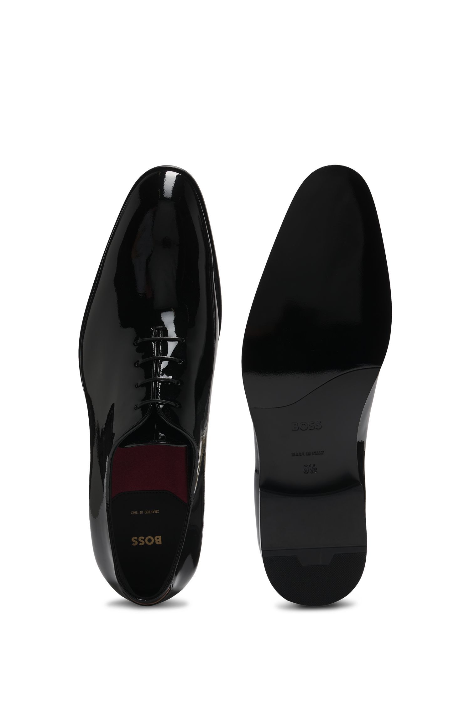 BOSS - Giày Oxford da bóng với đường viền sang trọng