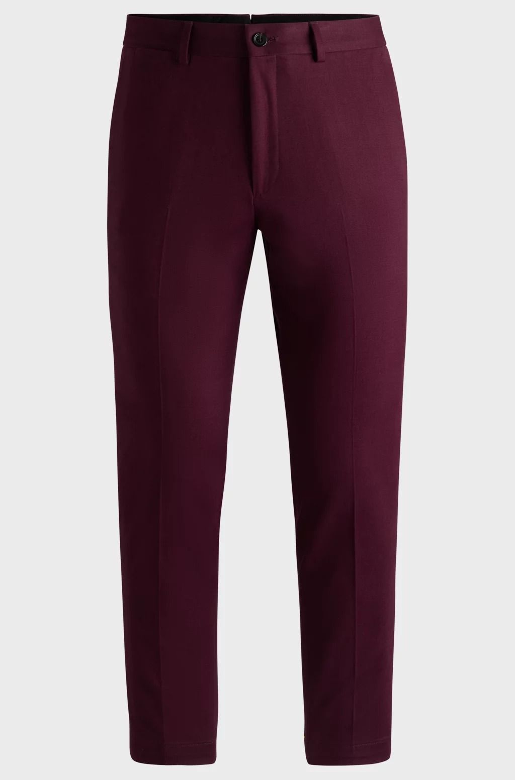 BOSS - Quần dài dáng slim-fit chất cotton co giãn