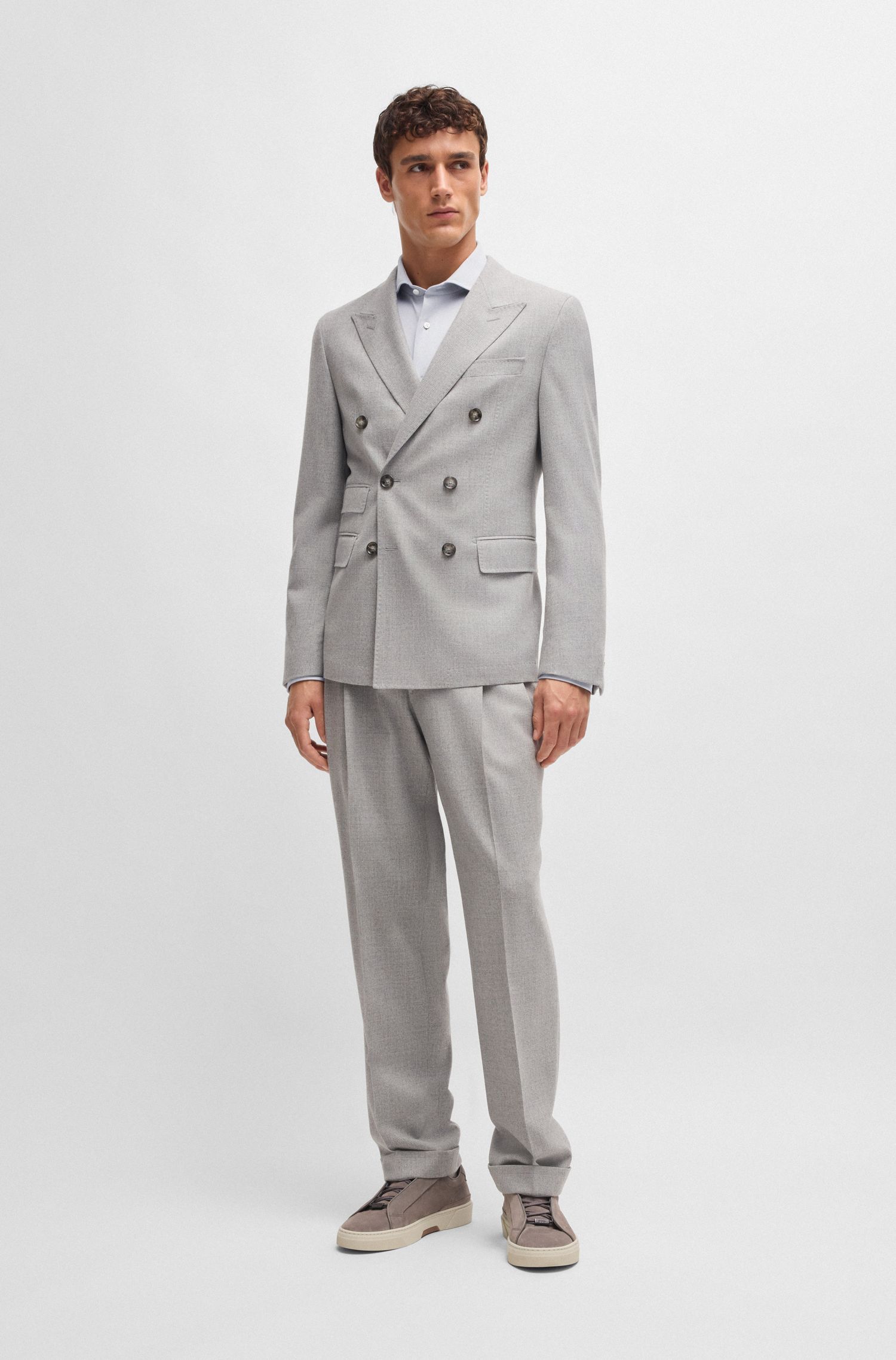 BOSS - Áo sơ mi dáng ôm slim fit