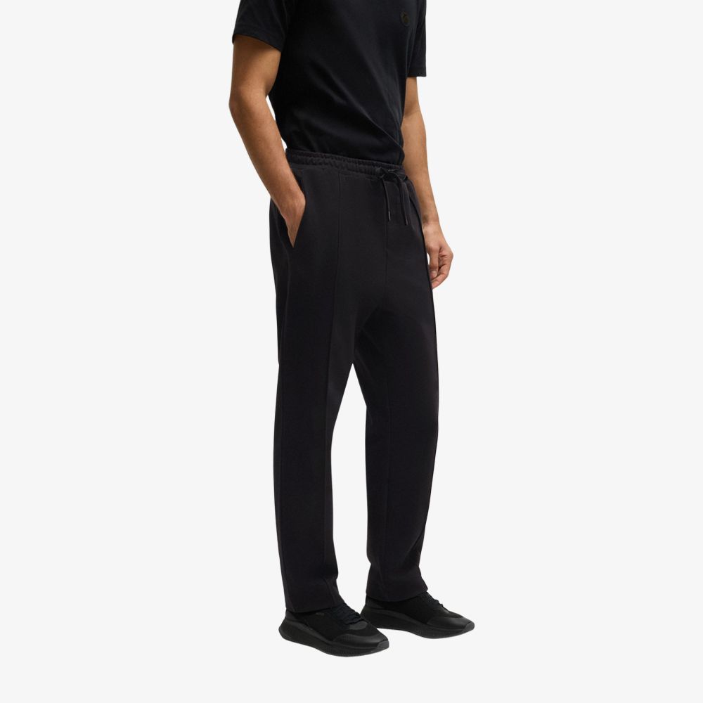 BOSS - Quần thể thao vải cotton pha với monogram Double B