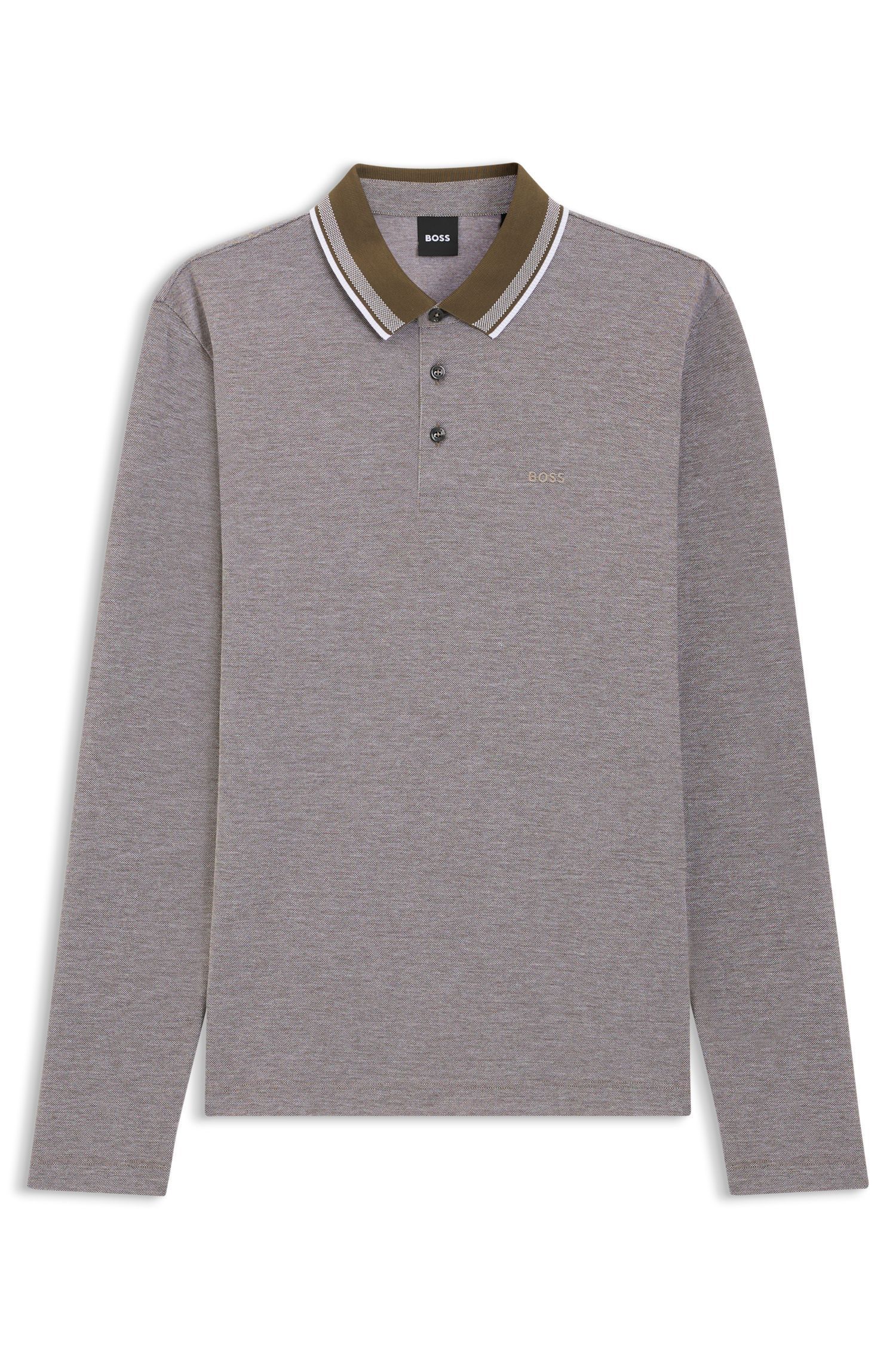 BOSS - Áo polo dáng slim fit Pittman