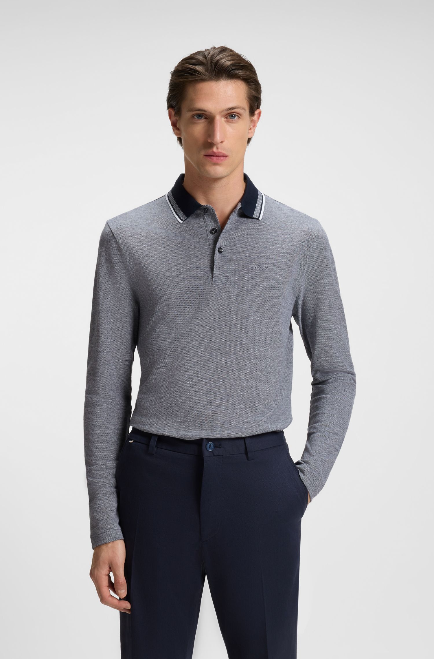 Áo polo dáng slim fit Pittman