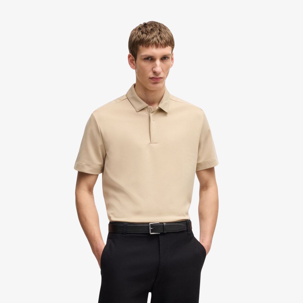 BOSS - Áo polo chất vải kháng khuẩn