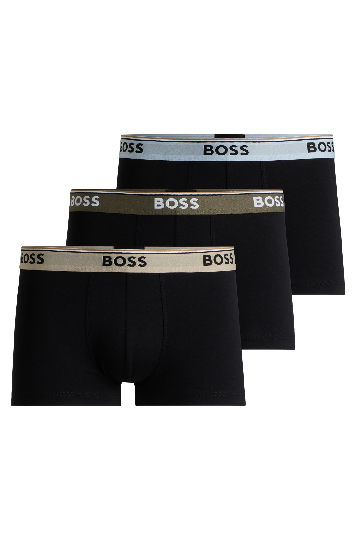 Bộ 3 quần lót dáng trunk co giãn cotton