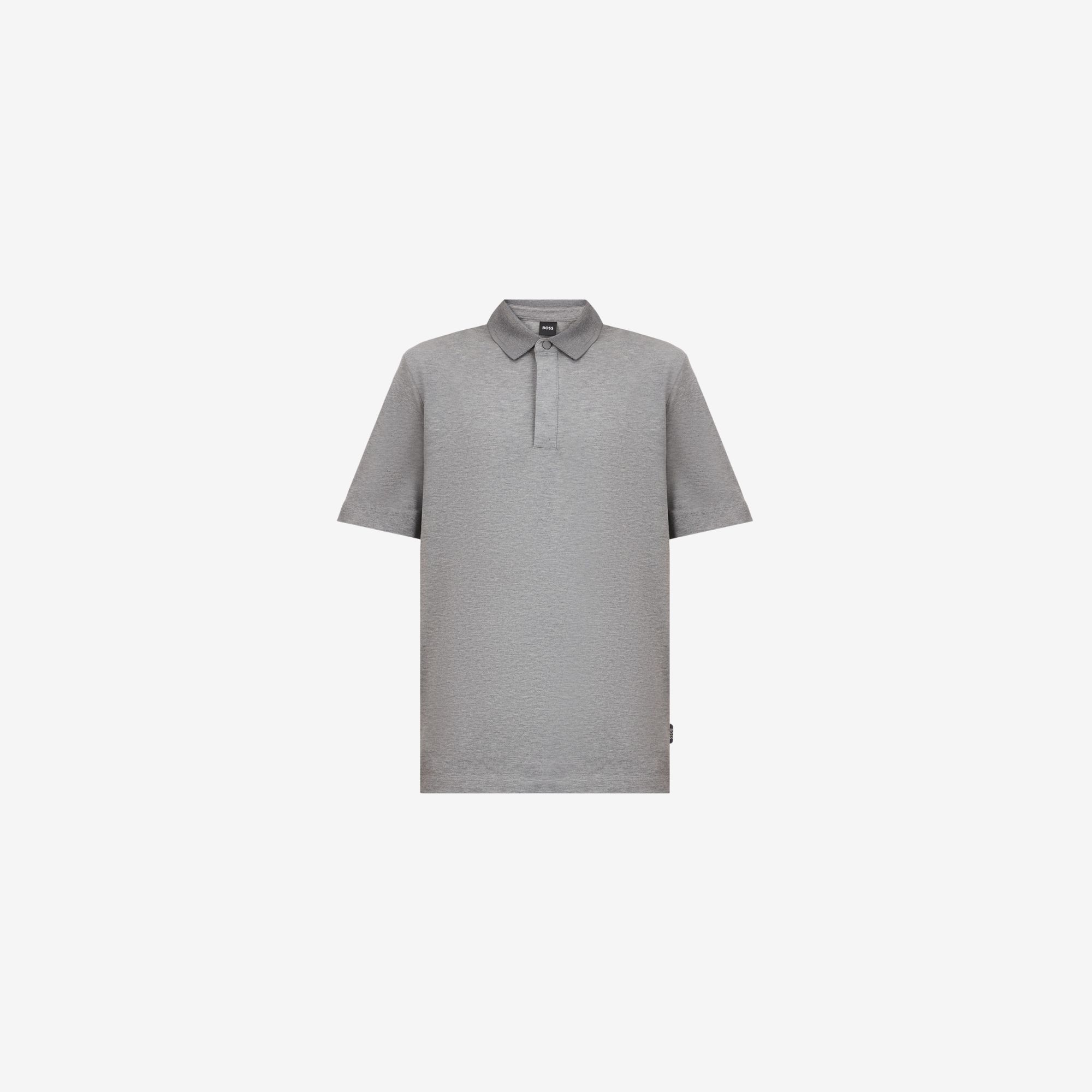 BOSS - Áo polo hiệu ứng mélange thời thượng